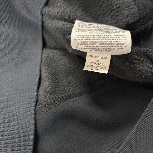 Nike Sportswear Womens Zip Up Hoodie Black Sz M Big Swoosh Spellout - Picture 6 of 8